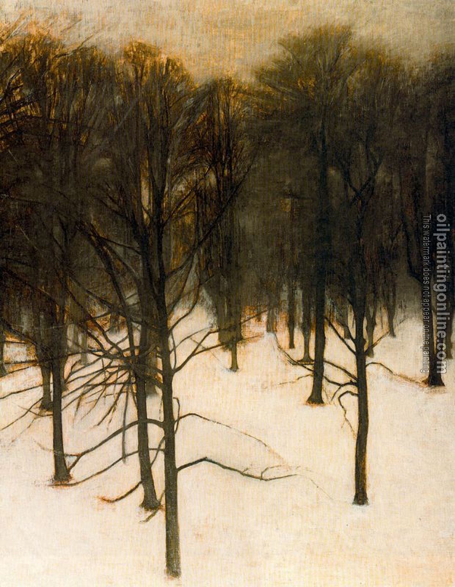 Vilhelm Hammershoi - Winter Landscape